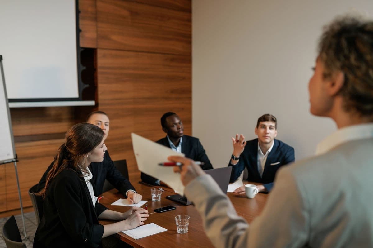 A workplace safety and policy meeting