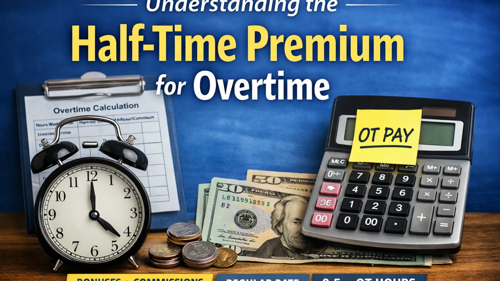 Article cover illustration: Half-Time Premium: Simple Overtime Guide
