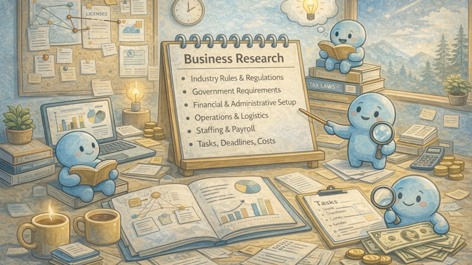 Article cover illustration: The Better Business Blueprint: Part 2 – Research, Research, Research