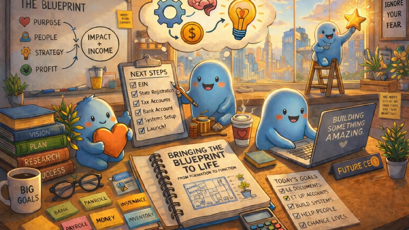 Article cover illustration: The Better Business Blueprint – Part 4: Bringing the Blueprint to Life